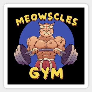 Meowscles Gym Sticker